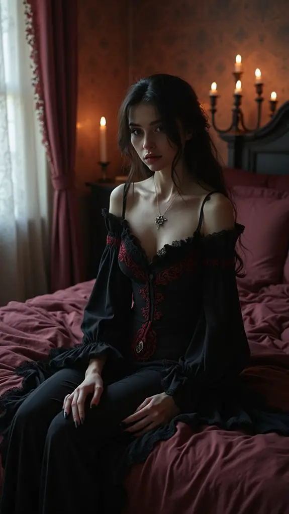7 Gothic Allure Bedroom Ideas For Dark Romantics 14 gothic luxurious nightwear elegance