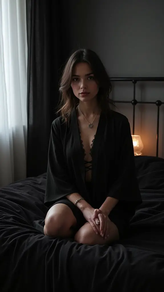 7 Gothic Allure Bedroom Ideas For Dark Romantics 13 gothic luxurious silk nightwear