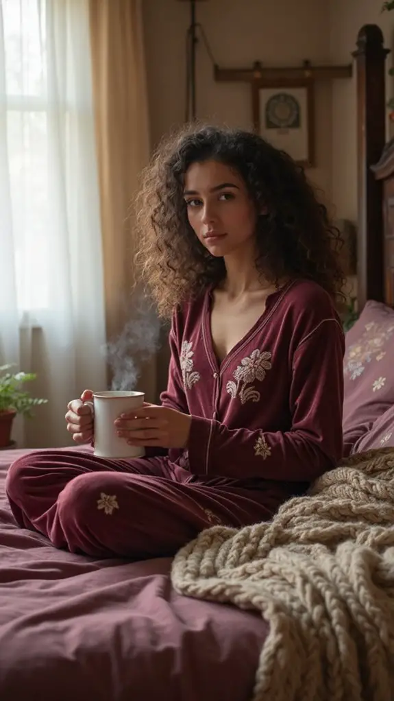 3 Must-Have Matching Bedding-Pajama Sets for Grandmillennials 10 luxurious embroidered velvet ensembles