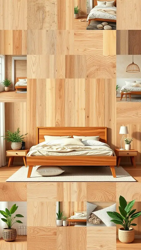 natural birch bed frames