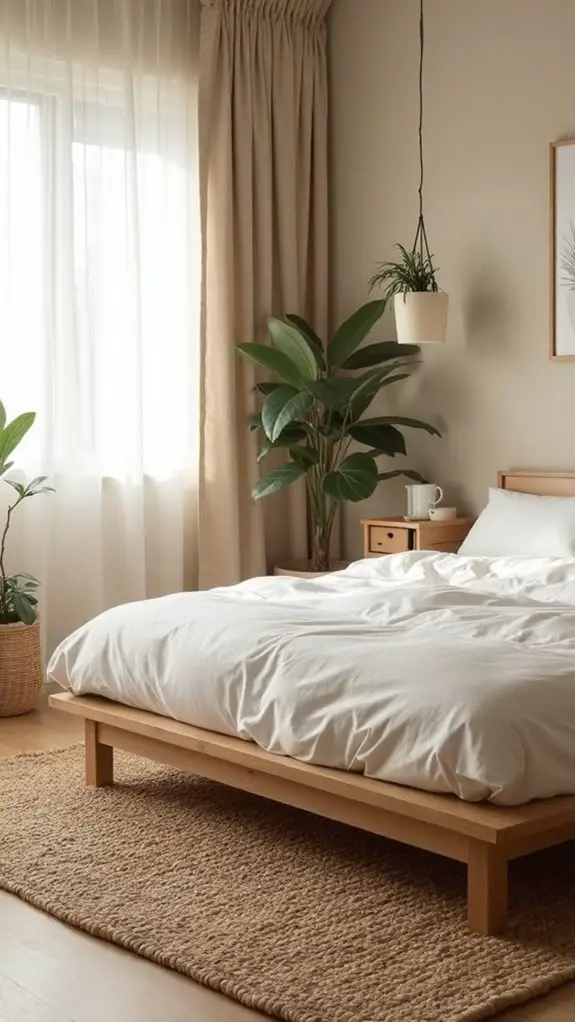 3 Best Muji-Inspired Bedroom Looks for Night Peace 2 nature inspired minimalist bedroom design