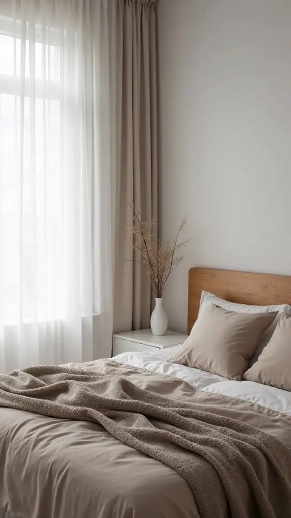Modern Nordic Minimalism: Your Cozy Sleep Sanctuary 4 neutral palettes for bedrooms
