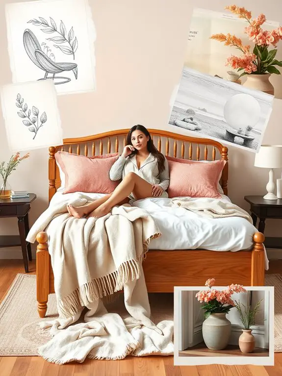 7 Natural Oak Wood Bed Frames for Traditional Decor 6 oak traditional spindle bed