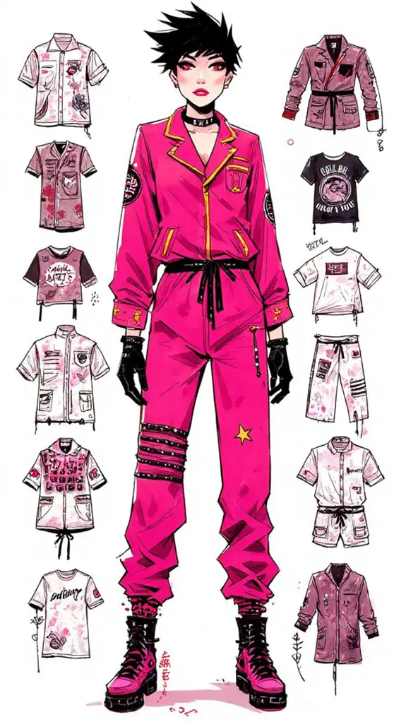 punk inspired rebellious bedroom decor