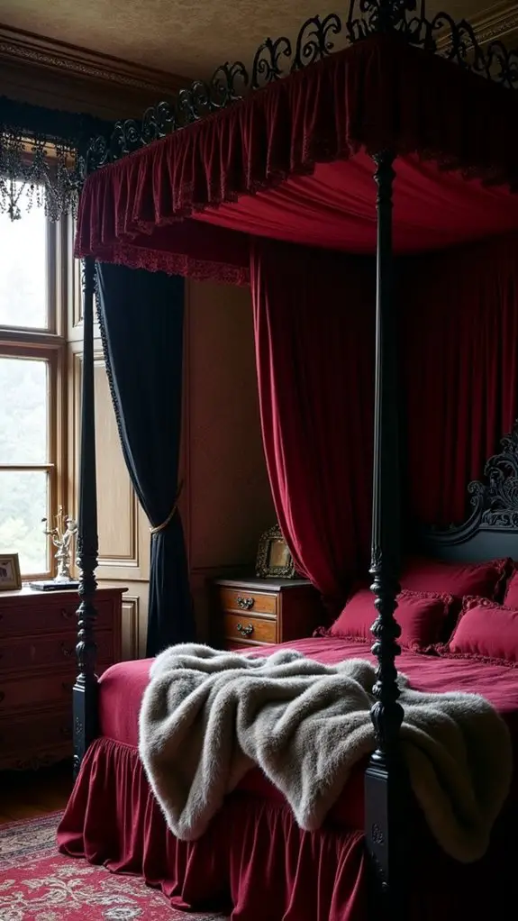 7 Gothic Allure Bedroom Ideas For Dark Romantics 6 regal gothic bedroom retreat