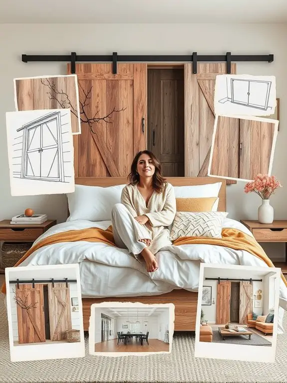 Cozy Bedrooms: 5 Rustic Wood Bed Frames to Try 4 rustic sliding door design
