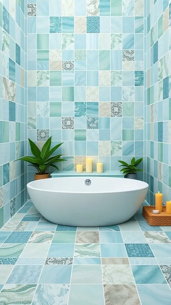 serene bathroom tile designs