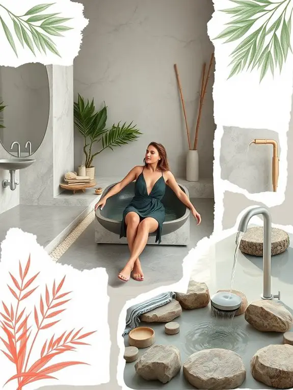 5 Best Nature-Inspired Bathroom Designs for Relaxation 6 soothing water elements enhance tranquility