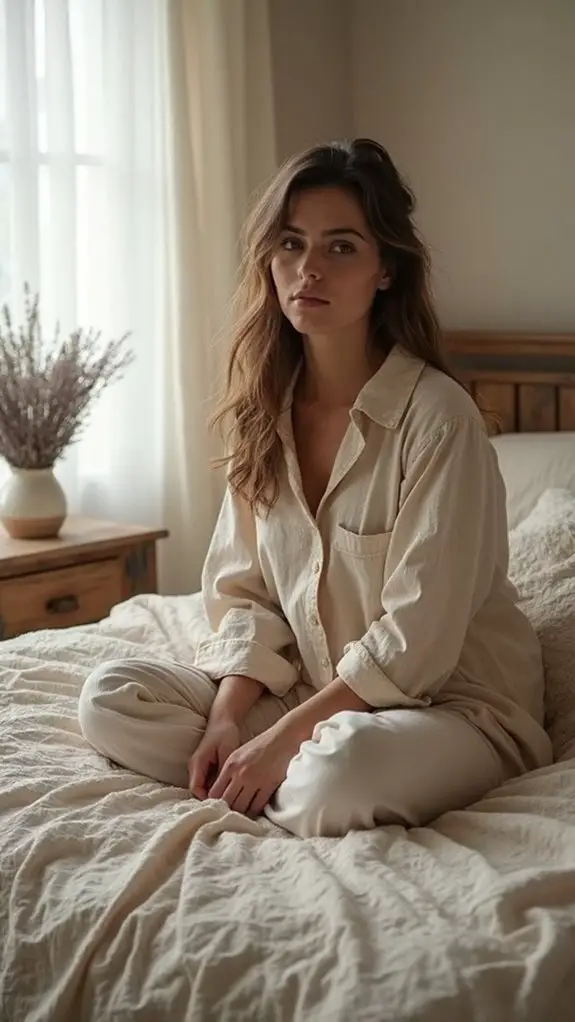 5 Dreamy Farmhouse Bedtime Looks We Love 10 sustainable cozy linen sleepwear