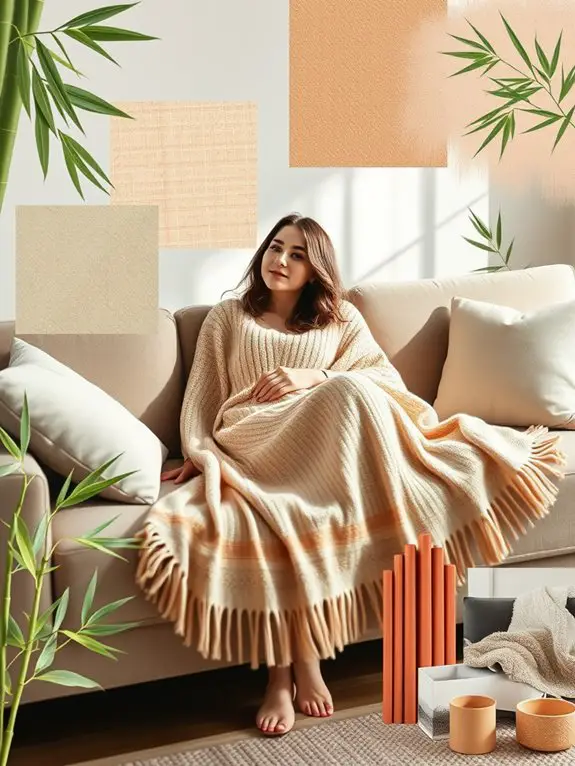 Sustainable Bamboo Throw Blankets for Cozy Homes 2 sustainable eco friendly textile choice