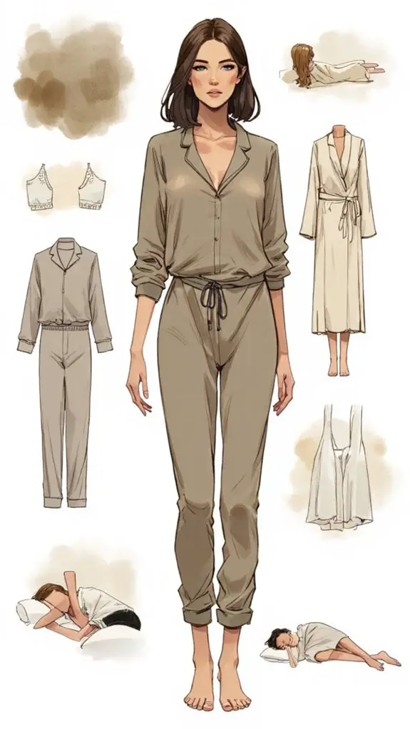 sustainable organic sleepwear neutrals