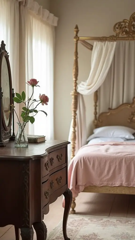 7 Elegant Audrey-Inspired Tips For Dreamy Bedrooms 3 timeless vintage furniture elegance