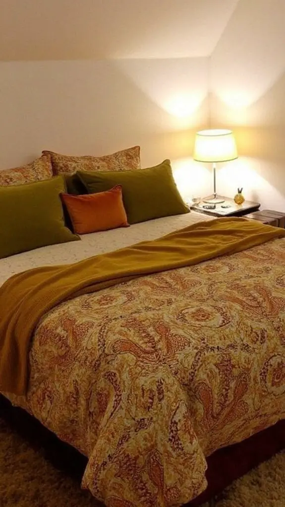 5 Best Disco-Inspired Glamorous Bedroom Sleep Sets 4 vibrant 70s retro designs