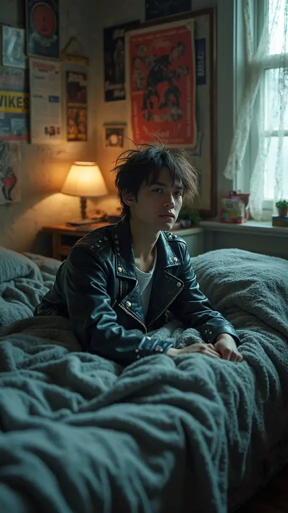 7 Best Rebellious Punk Bedroom Vibes Worth Stealing 9 weighted blanket for serenity